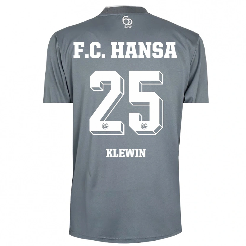 Danxen Mulher Philipp Klewin #25 Cinza Claro Branco Camisola Guarda-Redes 2025/26 Camisa