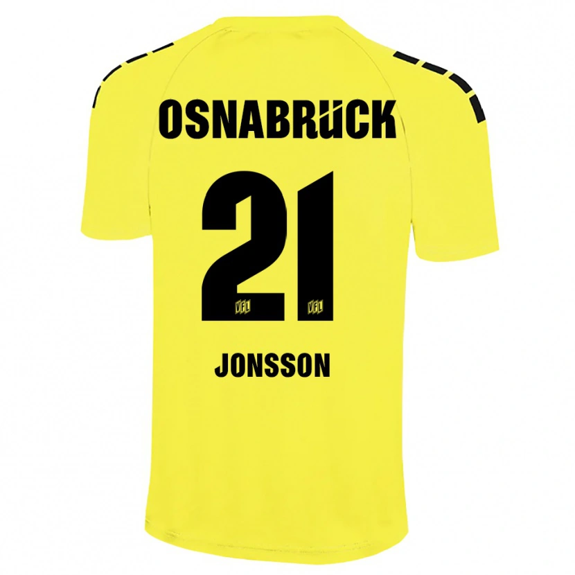Danxen Mulher Lukas Jonsson #21 Amarelo Preto Camisola Guarda-Redes 2025/26 Camisa
