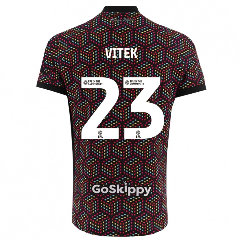 Danxen Mulher Radek Vítek #23 Preto Branco Camisola Guarda-Redes 2025/26 Camisa