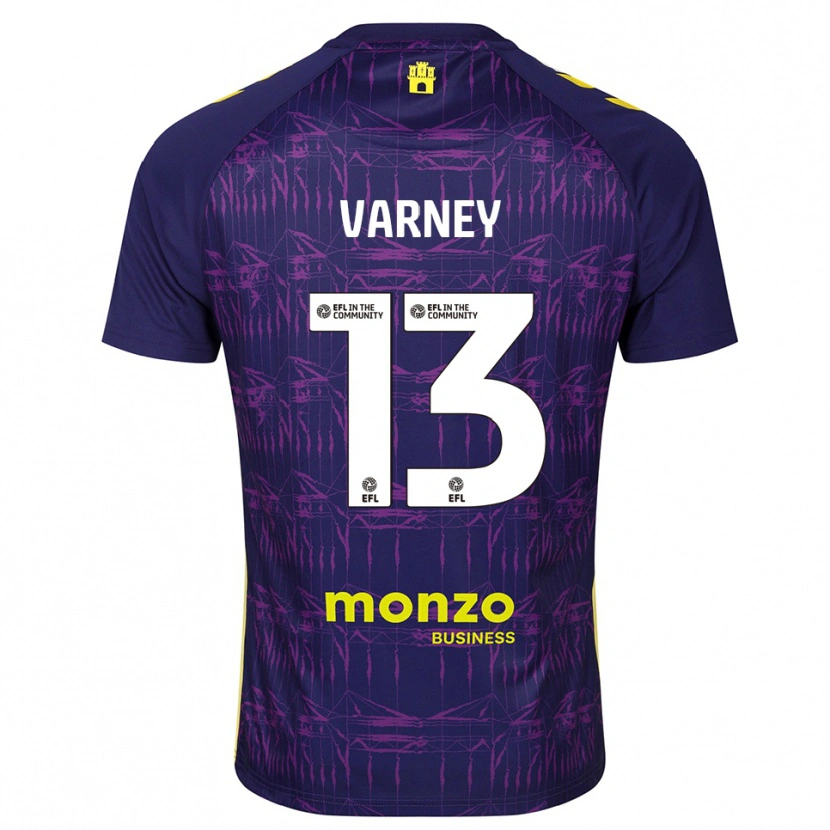 Danxen Mulher Oscar Varney #13 Amarelo Roxo Camisola Guarda-Redes 2025/26 Camisa