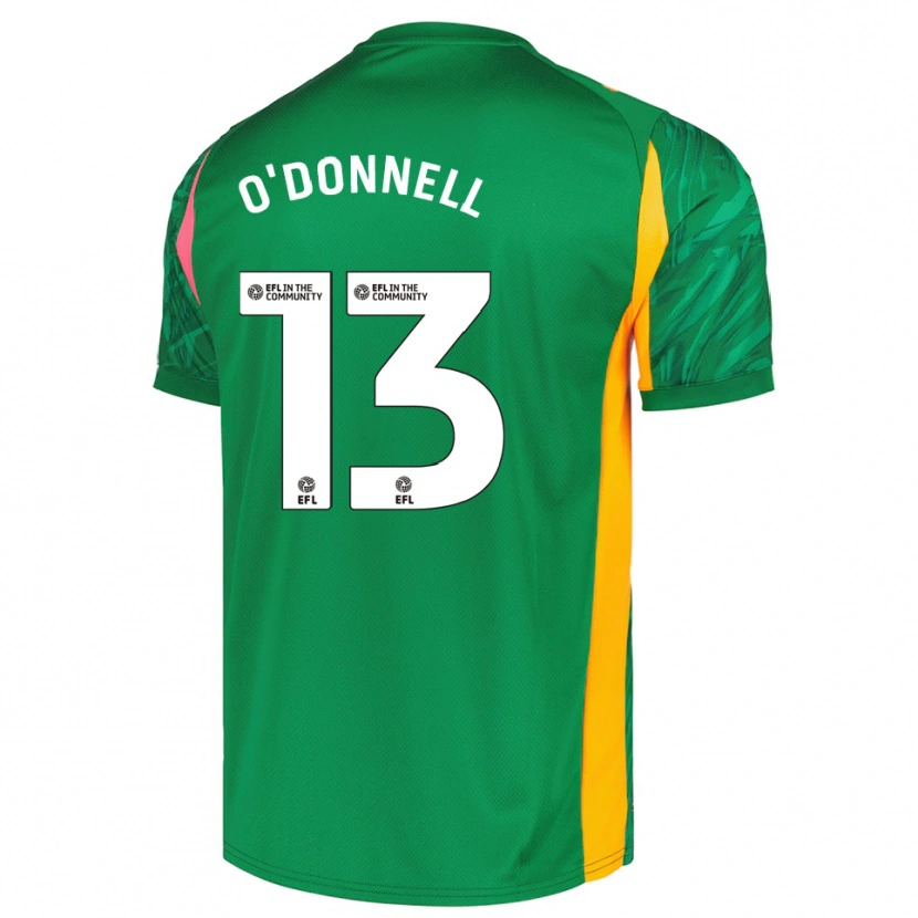 Danxen Mulher Richard O'Donnell #13 Verde Rosa Camisola Guarda-Redes 2025/26 Camisa