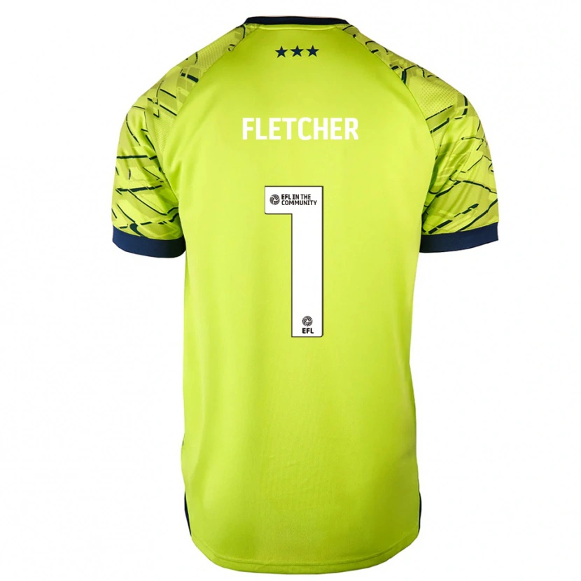 Danxen Mulher William Fletcher #1 Verde Amarelo Camisola Guarda-Redes 2025/26 Camisa