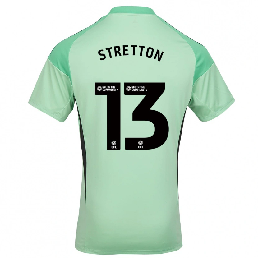 Danxen Mulher Leo Stretton #13 Preto Verde Claro Camisola Guarda-Redes 2025/26 Camisa