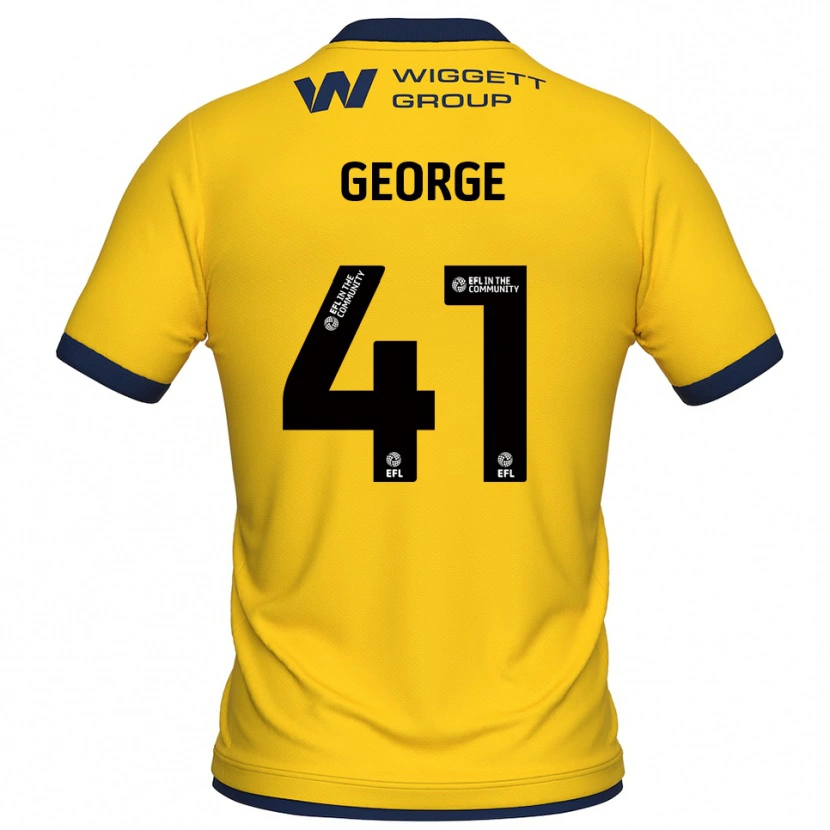 Danxen Mulher George Evans #41 Amarelo Preto Camisola Guarda-Redes 2025/26 Camisa