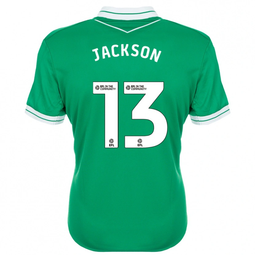Danxen Mulher Will Jackson #13 Verde Branco Camisola Guarda-Redes 2025/26 Camisa