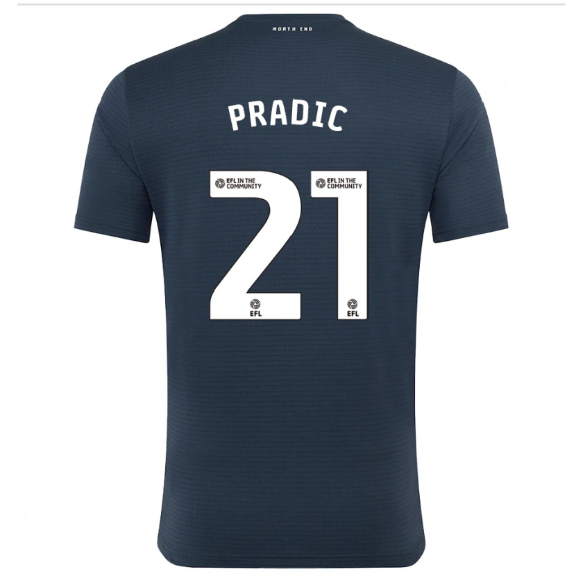 Danxen Mulher James Pradic #21 Preto Branco Camisola Guarda-Redes 2025/26 Camisa