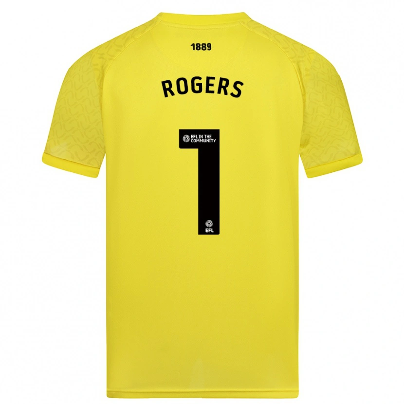 Danxen Mulher Sian Rogers #1 Amarelo Preto Camisola Guarda-Redes 2025/26 Camisa