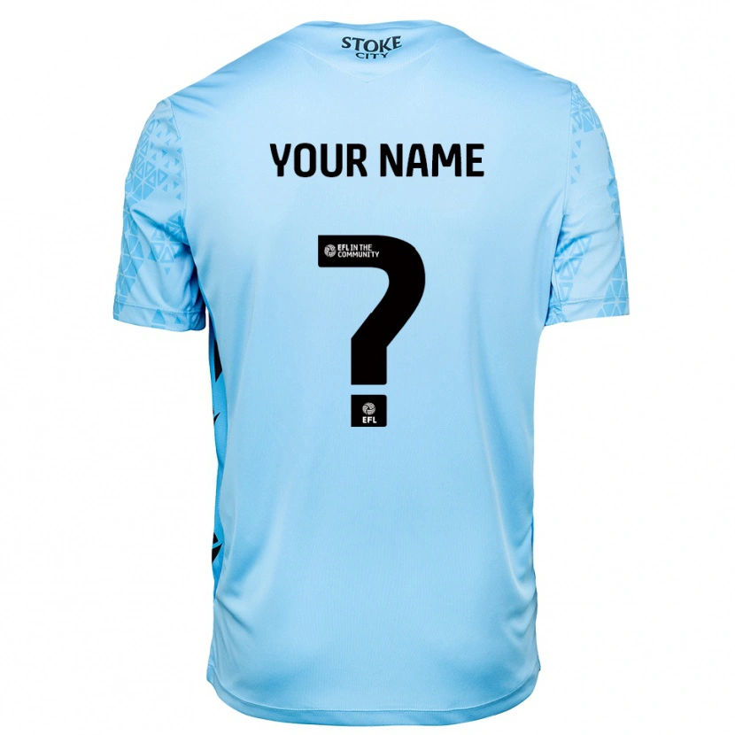 Danxen Mulher Stoke City Azul Céu Preto Camisola Guarda-Redes 2025/26 Camisa