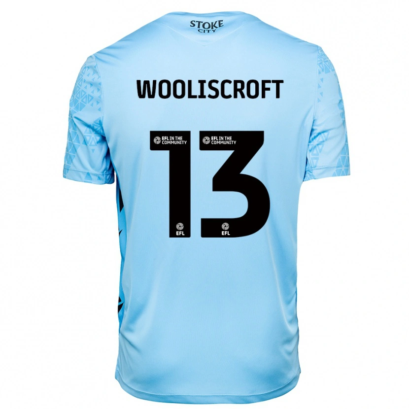 Danxen Mulher Morgan Wooliscroft #13 Azul Céu Preto Camisola Guarda-Redes 2025/26 Camisa