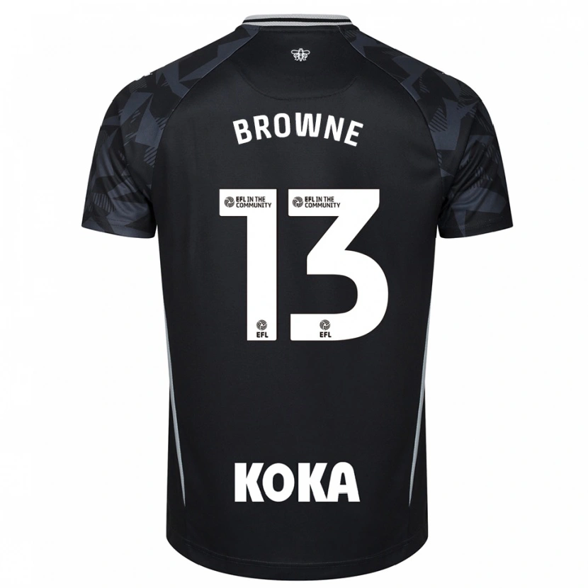 Danxen Mulher Roraigh Browne #13 Azul Preto Camisola Guarda-Redes 2025/26 Camisa