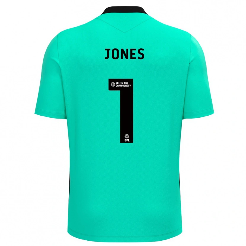 Danxen Mulher Elliott Jones #1 Turquesa Médio Camisola Guarda-Redes 2025/26 Camisa