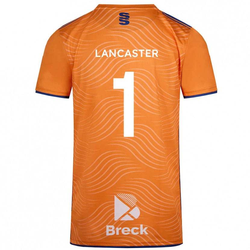 Danxen Mulher Aaron Lancaster #1 Preto Laranja Camisola Guarda-Redes 2025/26 Camisa