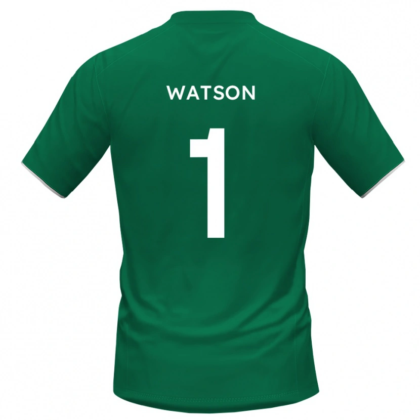 Danxen Mulher Rory Watson #1 Verde Branco Camisola Guarda-Redes 2025/26 Camisa