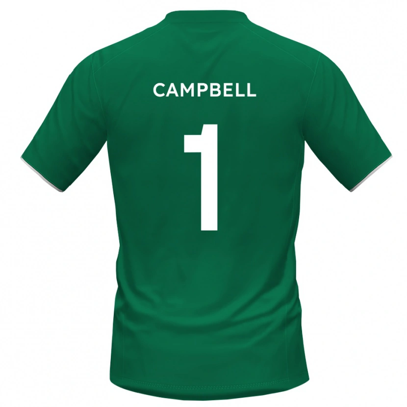 Danxen Mulher Maison Campbell #1 Verde Branco Camisola Guarda-Redes 2025/26 Camisa