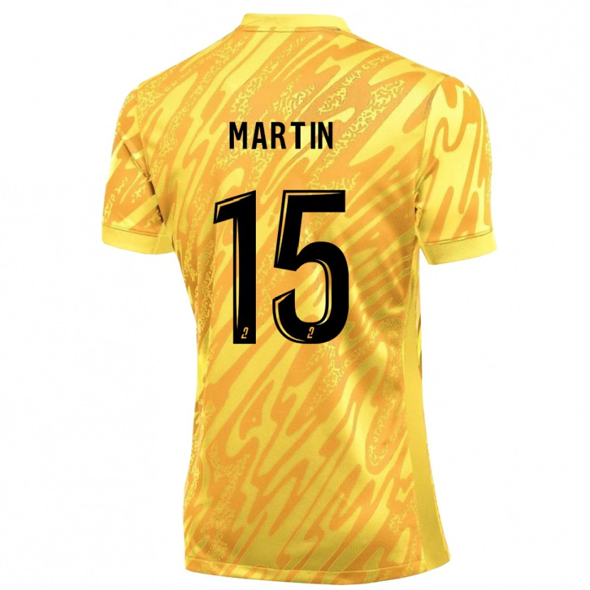 Danxen Mulher Gabriel Martin #15 Amarelo Laranja Camisola Guarda-Redes 2025/26 Camisa