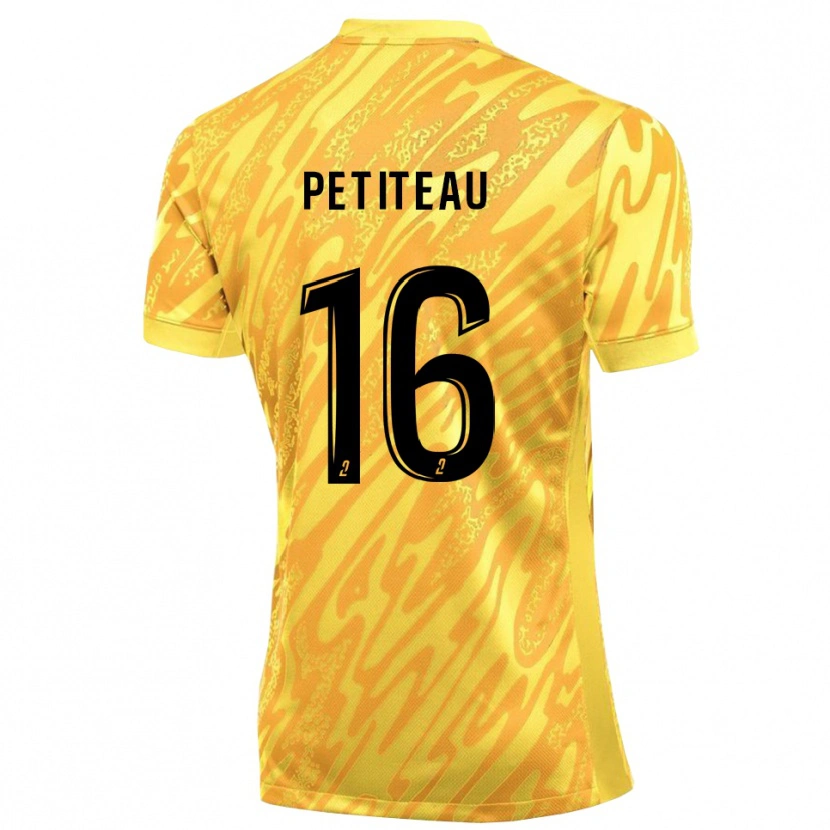 Danxen Mulher Marie Petiteau #16 Amarelo Laranja Camisola Guarda-Redes 2025/26 Camisa