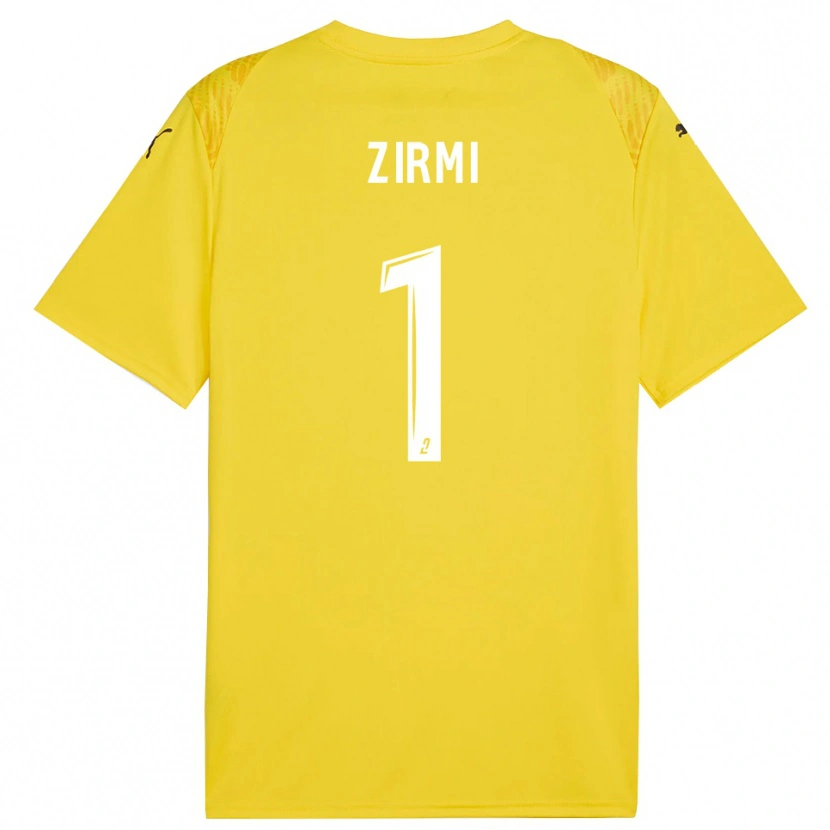 Danxen Mulher Yanis Zirmi #1 Branco Amarelo Camisola Guarda-Redes 2025/26 Camisa