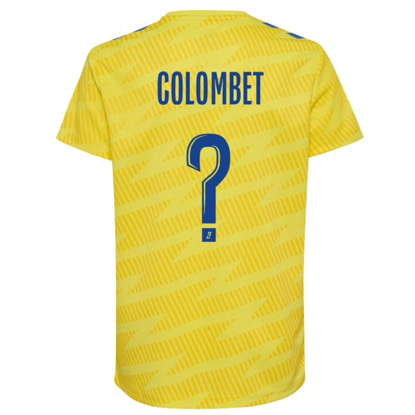 Danxen Mulher Alexis Colombet #0 Amarelo Azul Camisola Guarda-Redes 2025/26 Camisa