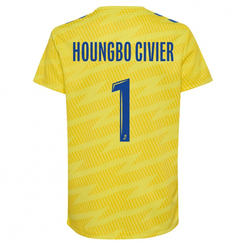 Danxen Mulher Matéo Houngbo Civier #1 Amarelo Azul Camisola Guarda-Redes 2025/26 Camisa