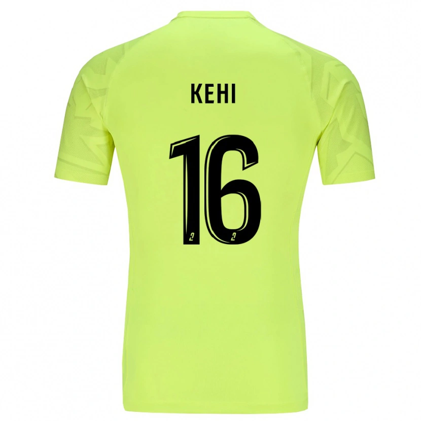 Danxen Mulher Marc-Olivier Kehi #16 Verde Neon Camisola Guarda-Redes 2025/26 Camisa