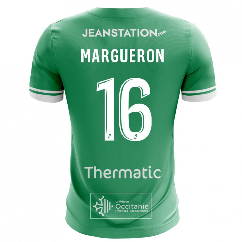 Danxen Mulher Lucas Margueron #16 Verde Branco Camisola Guarda-Redes 2025/26 Camisa