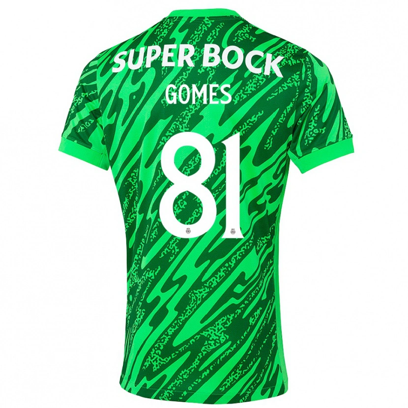 Danxen Mulher Salvador Gomes #81 Verde Branco Camisola Guarda-Redes 2025/26 Camisa