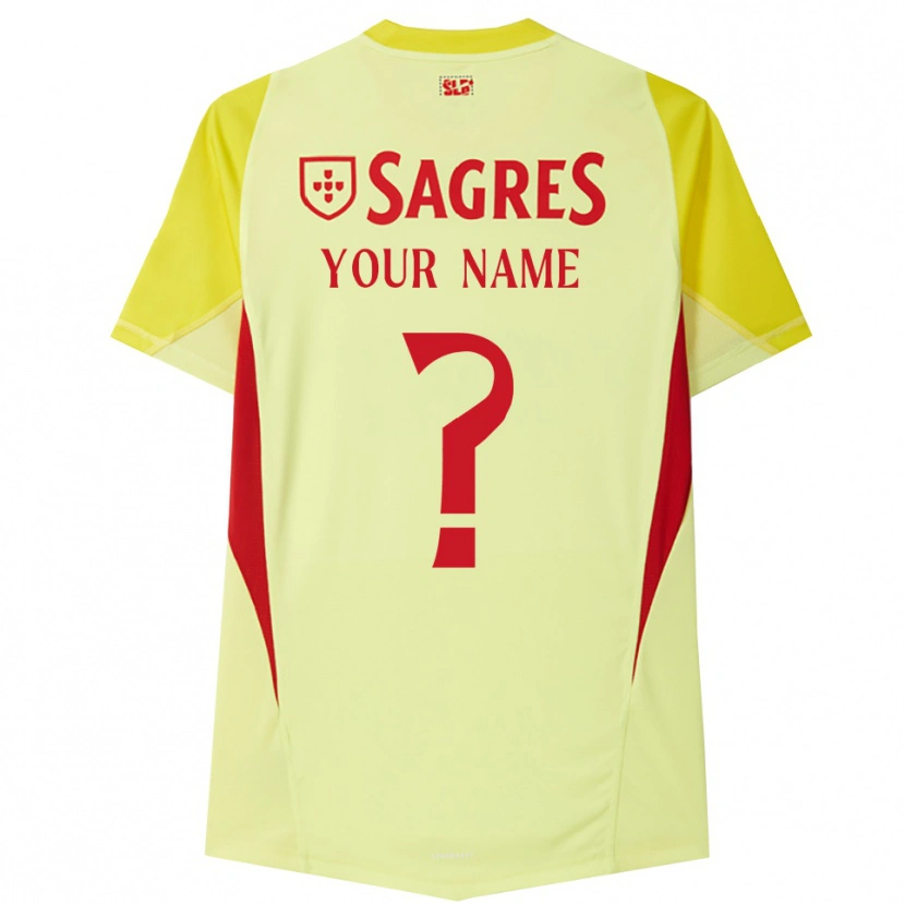 Danxen Mulher SL Benfica Amarelo Vermelho Camisola Guarda-Redes 2025/26 Camisa