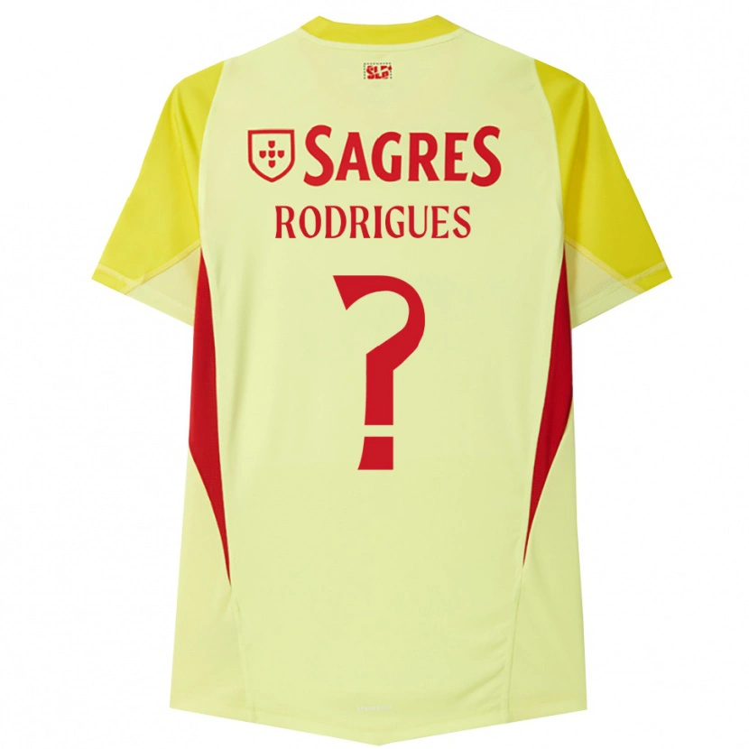 Danxen Mulher Miguel Rodrigues #0 Amarelo Vermelho Camisola Guarda-Redes 2025/26 Camisa