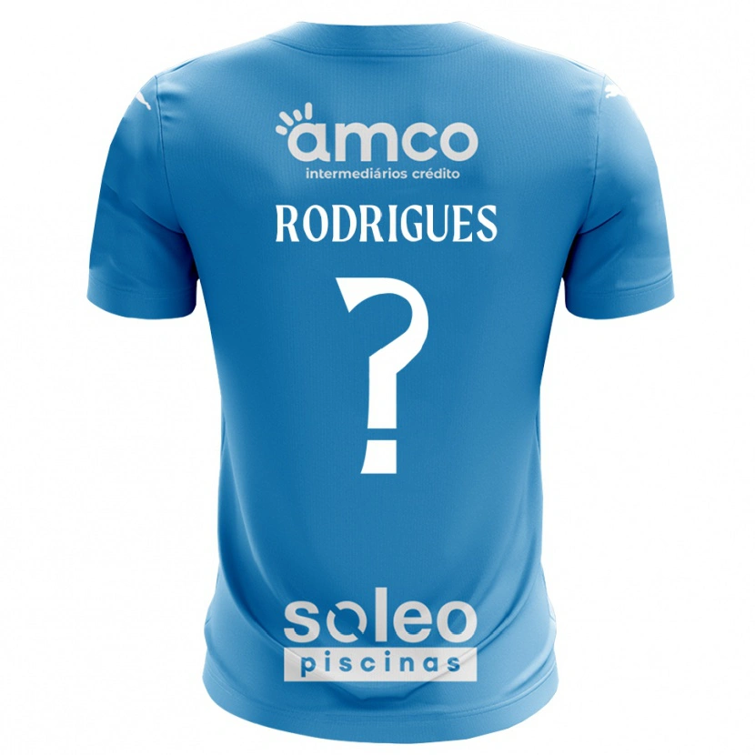 Danxen Mulher David Rodrigues #0 Azul Branco Camisola Guarda-Redes 2025/26 Camisa