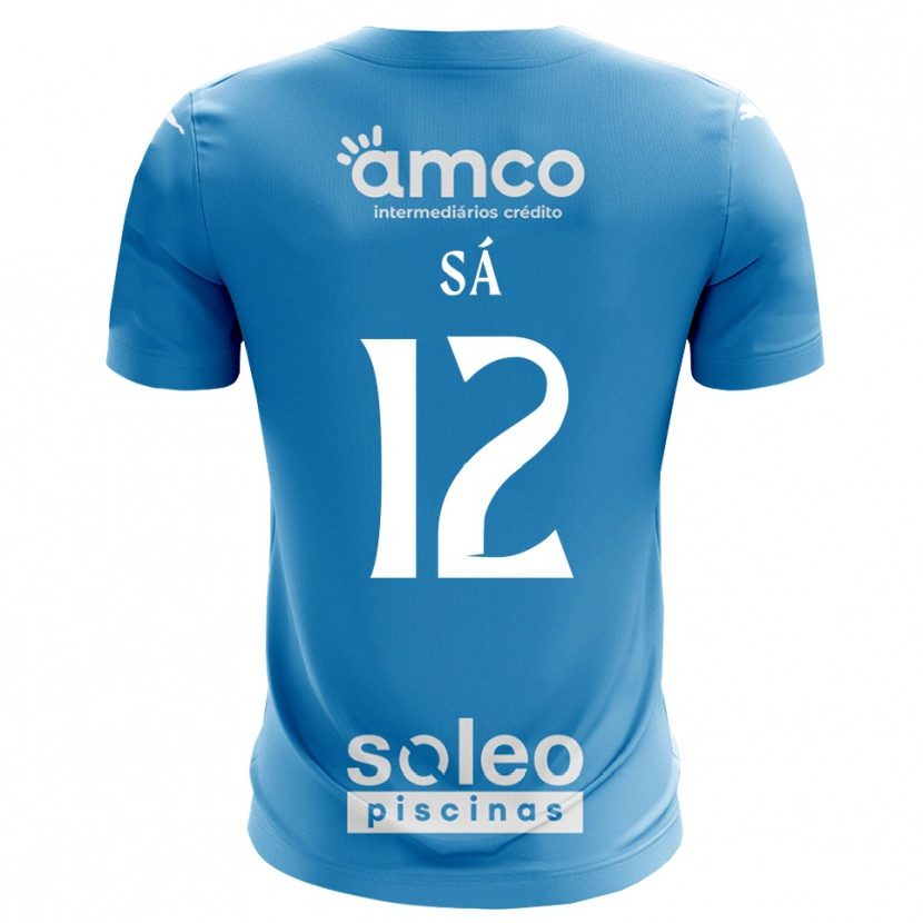 Danxen Mulher Tiago Sá #12 Azul Branco Camisola Guarda-Redes 2025/26 Camisa