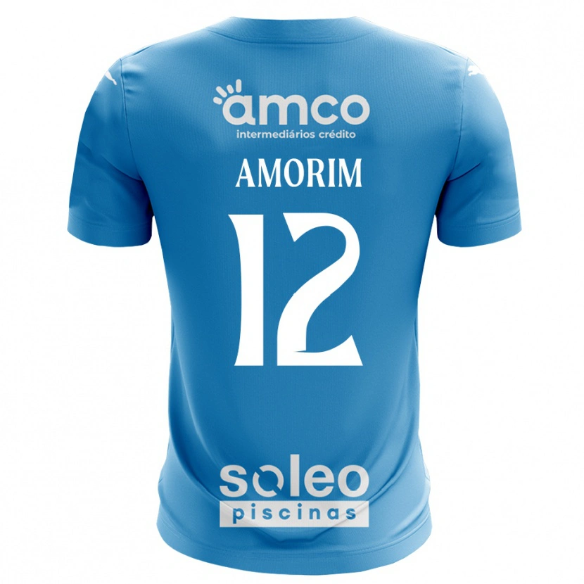 Danxen Mulher Renato Amorim #12 Azul Branco Camisola Guarda-Redes 2025/26 Camisa