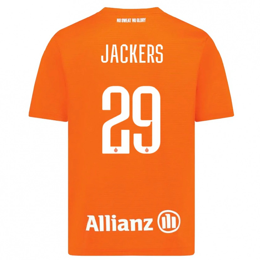 Danxen Mulher Nordin Jackers #29 Laranja Branco Camisola Guarda-Redes 2025/26 Camisa