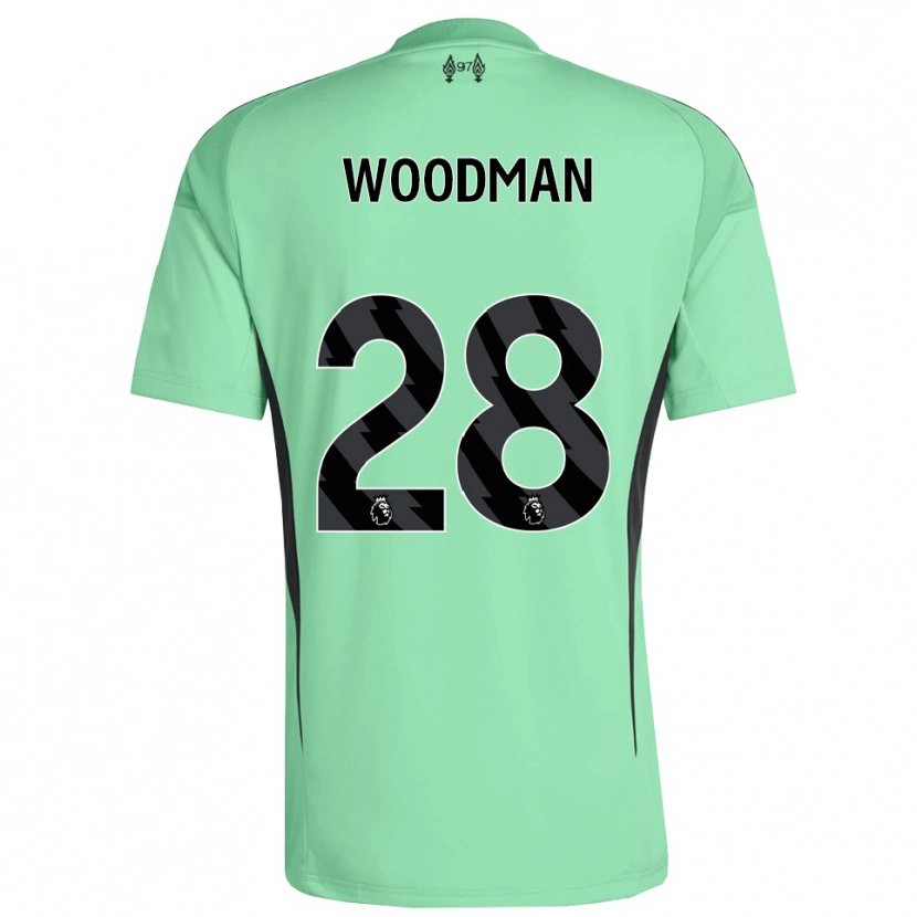 Danxen Mulher Freddie Woodman #28 Azul Marinho Camisola Guarda-Redes 2025/26 Camisa
