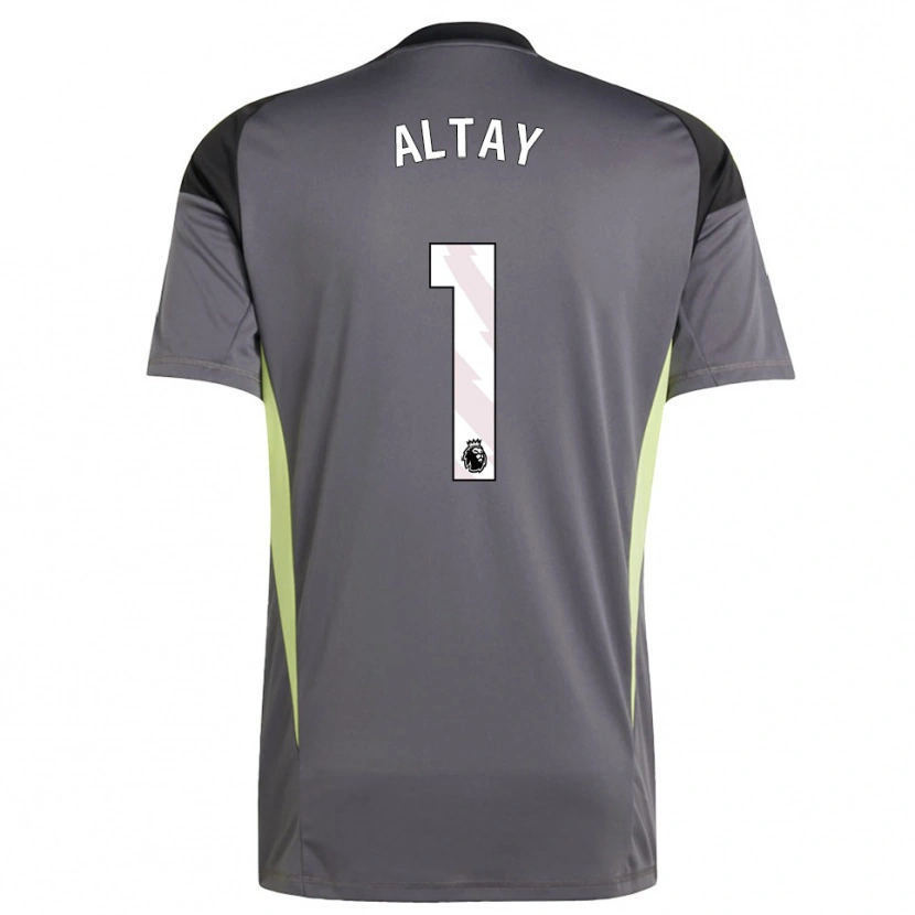 Danxen Mulher Altay Bayındır #1 Cinza Escuro Branco Camisola Guarda-Redes 2025/26 Camisa