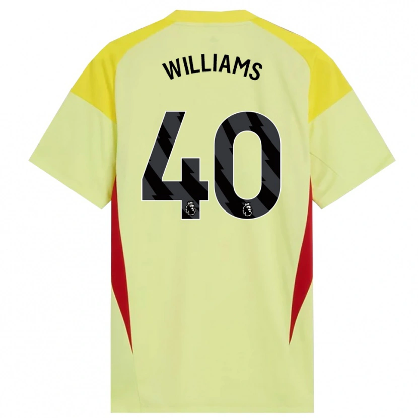 Danxen Mulher Naomi Williams #40 Amarelo Vermelho Preto Camisola Guarda-Redes 2025/26 Camisa