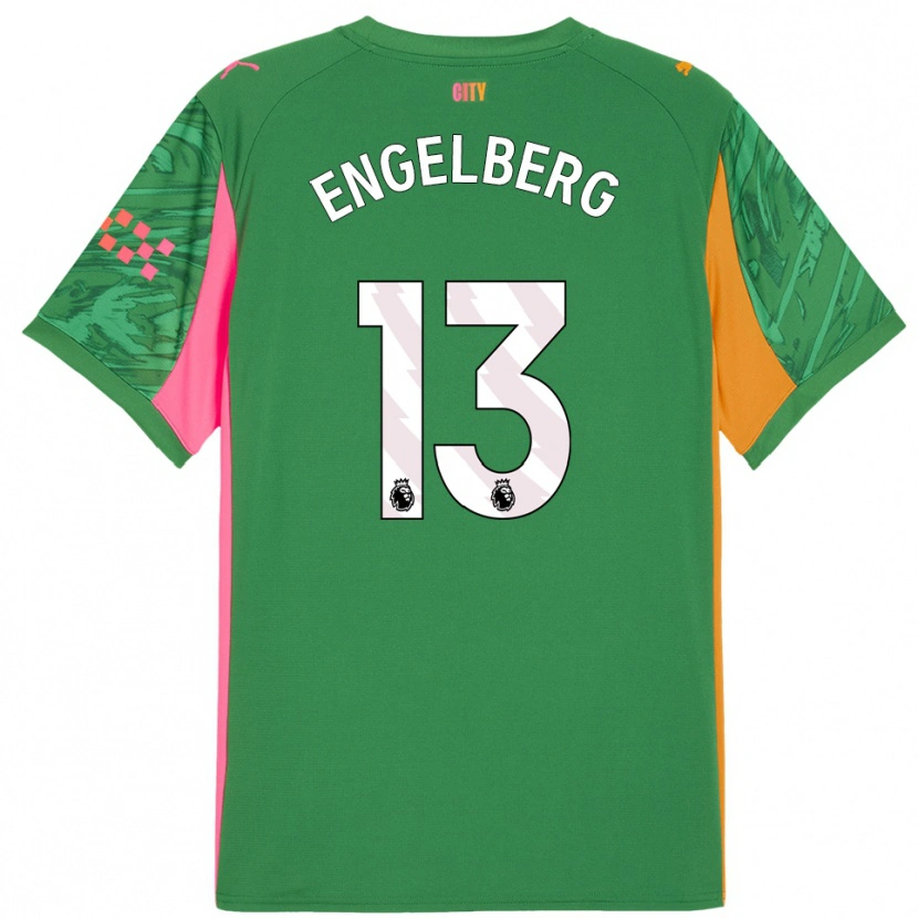 Danxen Mulher Stavros Engelberg #13 Verde Laranja Camisola Guarda-Redes 2025/26 Camisa