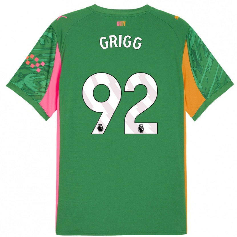 Danxen Mulher Finley Grigg #92 Verde Laranja Camisola Guarda-Redes 2025/26 Camisa