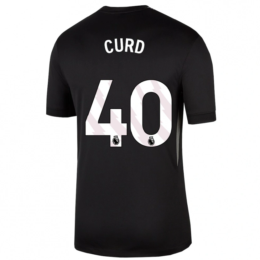 Danxen Mulher Ted Curd #40 Preto Branco Camisola Guarda-Redes 2025/26 Camisa