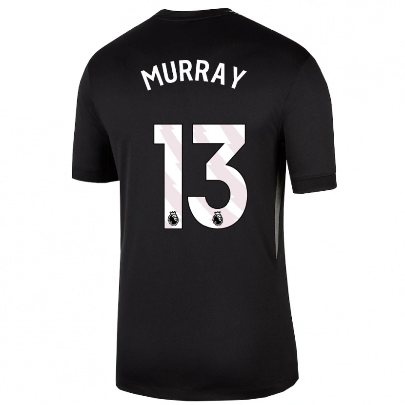 Danxen Mulher Jake Murray #13 Preto Branco Camisola Guarda-Redes 2025/26 Camisa
