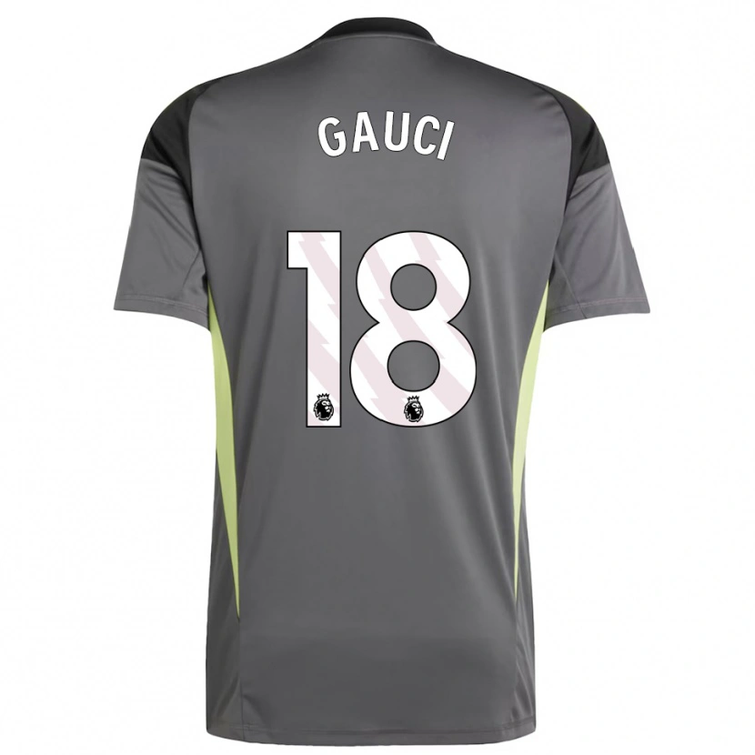 Danxen Mulher Joe Gauci #18 Cinza Escuro Preto Camisola Guarda-Redes 2025/26 Camisa