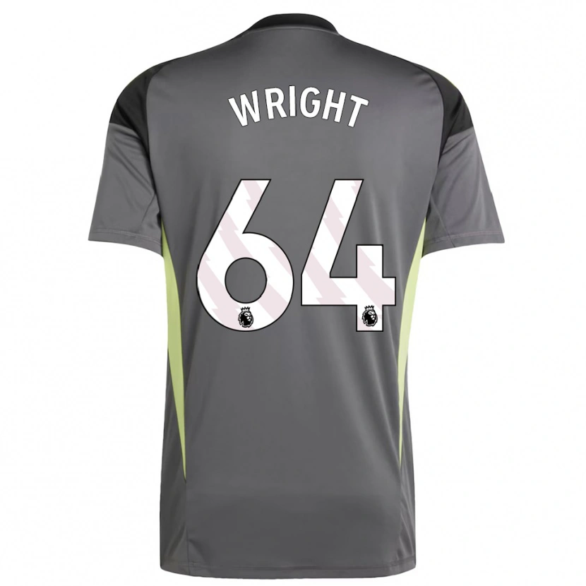 Danxen Mulher James Wright #64 Cinza Escuro Preto Camisola Guarda-Redes 2025/26 Camisa