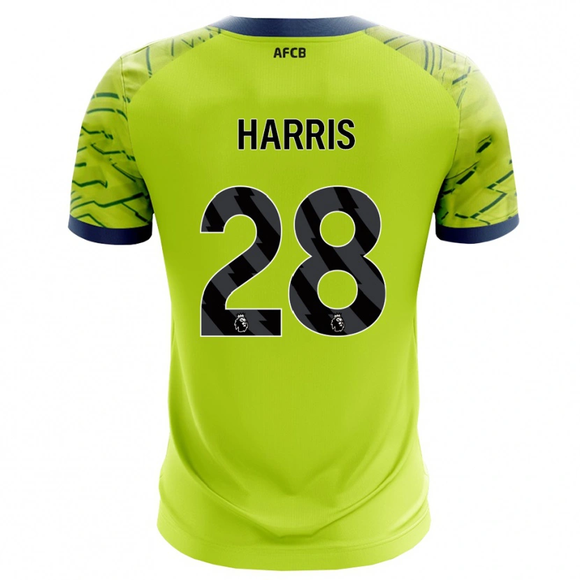 Danxen Mulher Charlotte Harris #28 Verde Amarelo Camisola Guarda-Redes 2025/26 Camisa