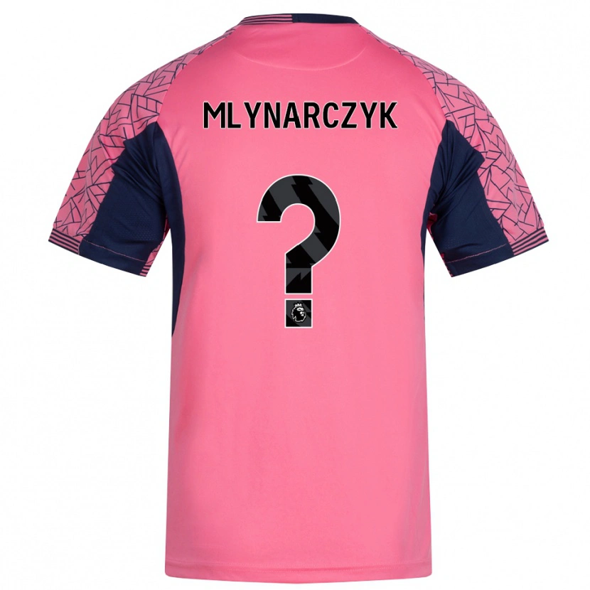Danxen Mulher Adam Mlynarczyk #0 Rosa Preto Camisola Guarda-Redes 2025/26 Camisa