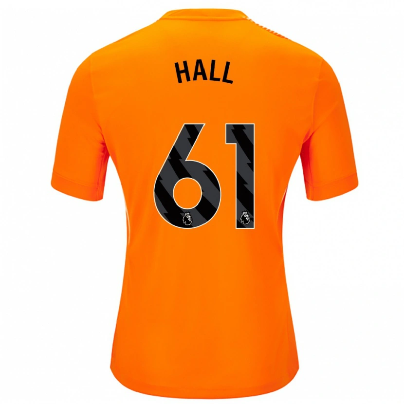 Danxen Mulher Steven Hall #61 Laranja Preto Camisola Guarda-Redes 2025/26 Camisa