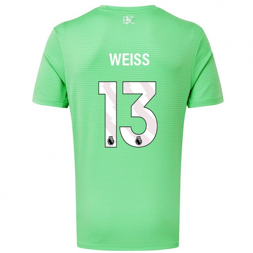 Danxen Mulher Max Weiß #13 Verde Médio Camisola Guarda-Redes 2025/26 Camisa