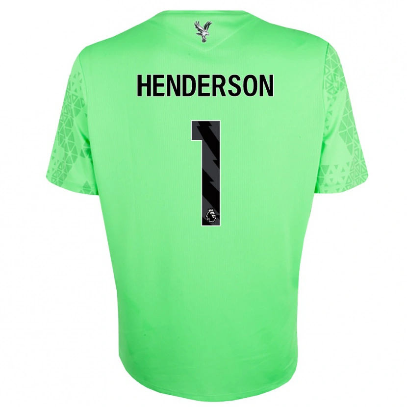 Danxen Mulher Dean Henderson #1 Verde Preto Camisola Guarda-Redes 2025/26 Camisa
