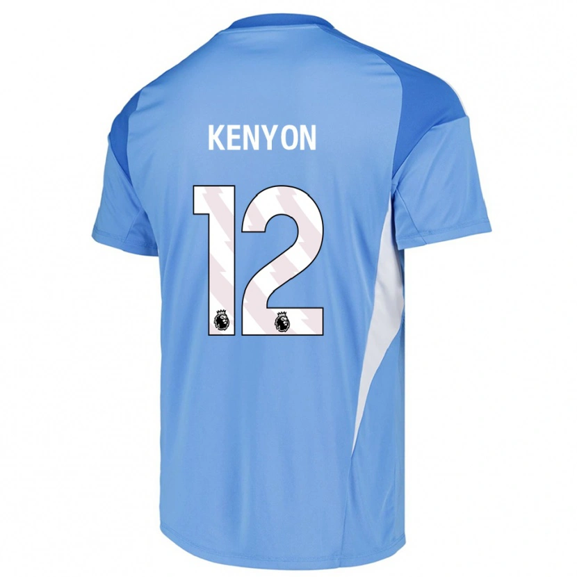 Danxen Mulher George Kenyon #12 Azul Céu Branco Camisola Guarda-Redes 2025/26 Camisa