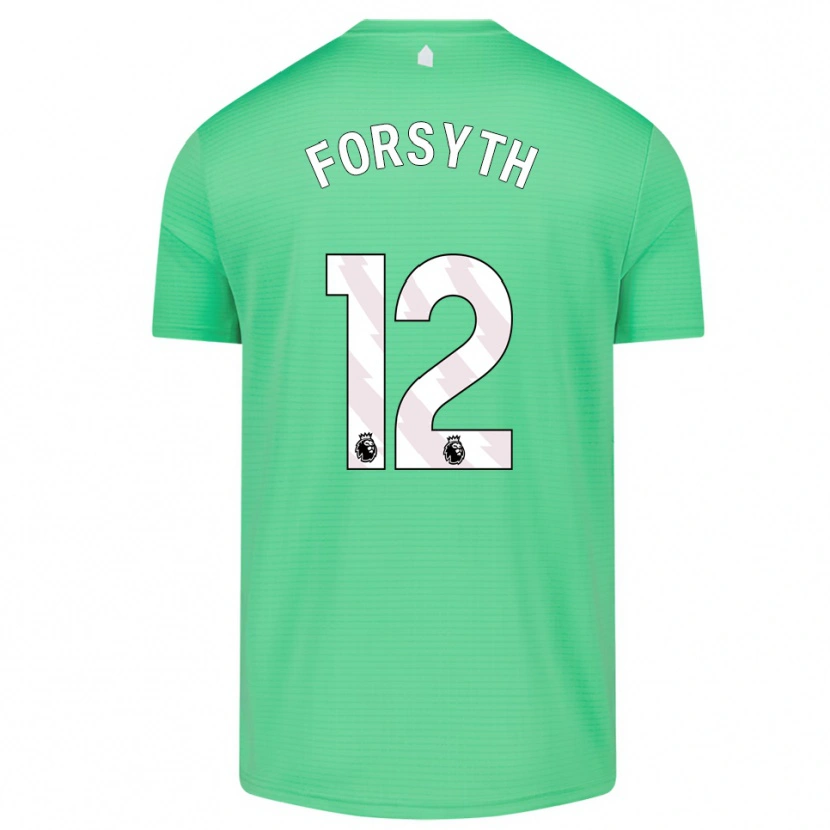 Danxen Mulher Luke Forsyth #12 Verde Médio Camisola Guarda-Redes 2025/26 Camisa
