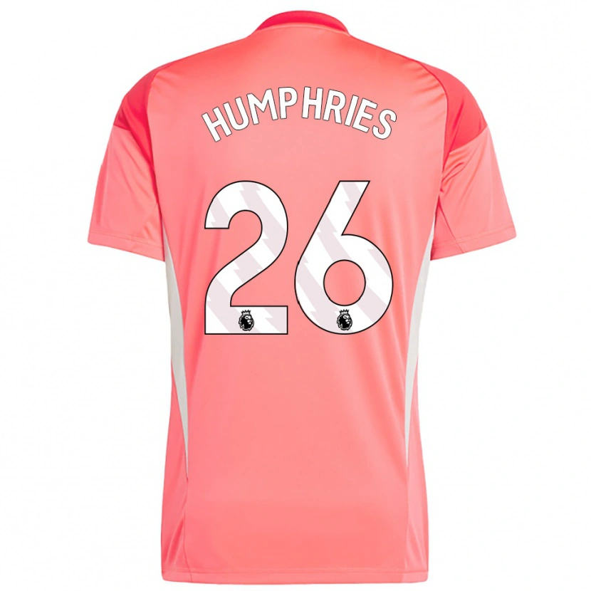 Danxen Mulher Marni Humphries #26 Vermelho Branco Camisola Guarda-Redes 2025/26 Camisa