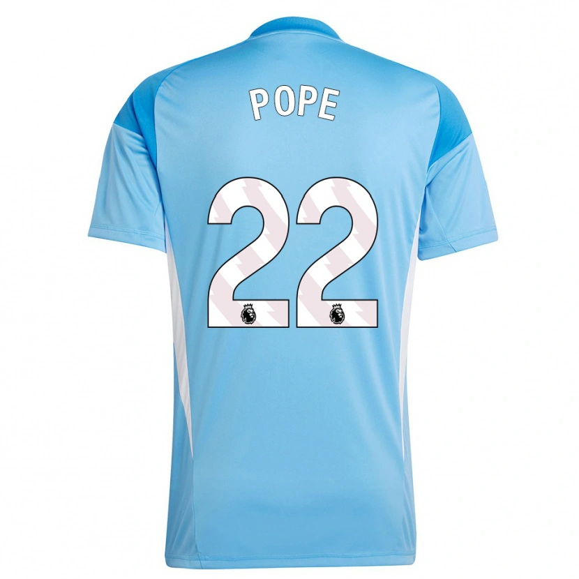 Danxen Mulher Nick Pope #22 Azul Branco Camisola Guarda-Redes 2025/26 Camisa